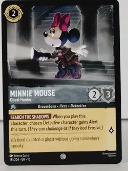Minnie Mouse - Ghost Hunter LORCANA Whispers in the Well #181 - singles - Image 1