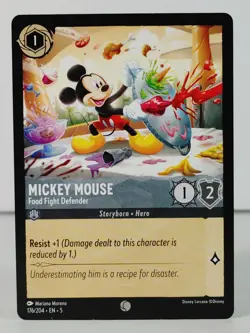 Mickey Mouse - Food Fight Defender - Shimmering Skies #176 - LORCANA - singles - Image 1