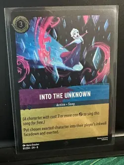 Disney Lorcana: Reign of Jafar - Cold Foil: Into the Unknown - 81/204 card tcg - Image 1