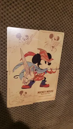FIRST CHAPTER 4 Card Puzzle Complete Set 2023 Disney Lorcana Mickey Mouse Tailor - Image 1