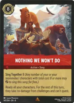 Nothing We Won't Do 147/204 Reign of Jafar Disney Lorcana - Image 1