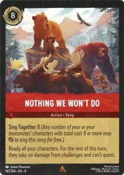 Nothing We Won't Do 147/204 Reign of Jafar Disney Lorcana - Image 3