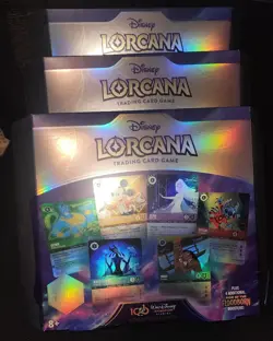 Disney Lorcana 100 Collector Rise Of The Floodborn Gift Set LOT OF 3 SEALED NEW - Image 2