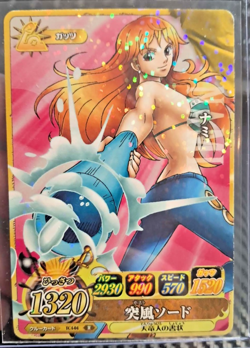 2011 One Piece BANDAI HOLO SPARKLE REFRACTOR NAMI IC4-04 VERY EARLY CARD LUFFY - Image 1