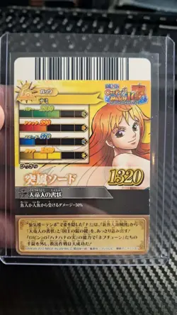 2011 One Piece BANDAI HOLO SPARKLE REFRACTOR NAMI IC4-04 VERY EARLY CARD LUFFY - Image 2