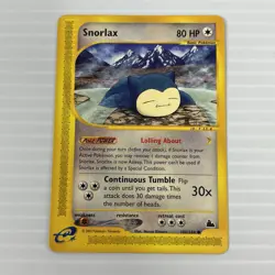 Snorlax - 100/144 - Skyridge - Common - English - MP - Pokemon Card - Image 2