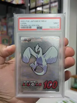Pokemon Card 2001 PSA 9 LUGIA Holo Foil Japanese SILVER Meiji Promo POP 64 - Image 2