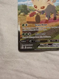 Leafeon Vmax Alt Art Secret Rare 205/203 Evolving Skies Pokemon Card NM - Image 5