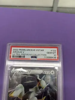 PSA 10 Metal Arceus V #122 Ultra Premium Collection Pokemon Card – GEM MINT - Image 2