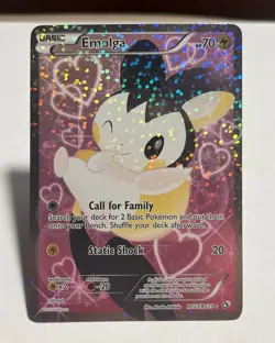 Emolga RC23/RC25 Legendary Treasures Radiant Holo Rare Full Art LP Pokemon Card - Image 1