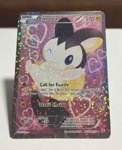 Emolga RC23/RC25 Legendary Treasures Radiant Holo Rare Full Art LP Pokemon Card - Image 2