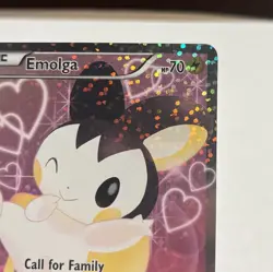 Emolga RC23/RC25 Legendary Treasures Radiant Holo Rare Full Art LP Pokemon Card - Image 3