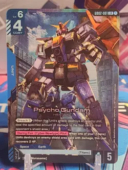 Psycho Gundam (LR) GD02-001 - Gundam TCG Card Game - Dual Impact *English - Image 1
