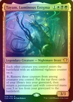 1x FOIL TAYAM, LUMINOUS ENIGMA - Commander - MTG - NM - Magic the Gathering - Image 1