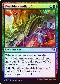 Durable Handicraft FOIL Kaladesh NM Green Uncommon MAGIC MTG CARD ABUGames - Image 1