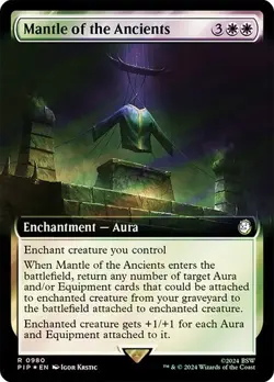 Mantle of the Ancients SURGE FOIL EXTENDED - 0980 - Rare - Fallout PIP MTG - Image 1