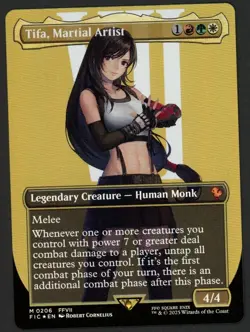 ***FOIL Borderless Tifa, Martial Artist*** MTG Final Fantasy Kid Icarus - Image 1