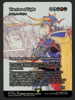 ***FOIL Warrior of Light Showcase*** MTG Final Fantasy Kid Icarus - Image 1