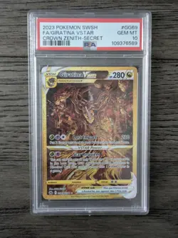PSA 10 Giratina VSTAR Full Art #GG69 Crown Zenith Pokemon Card - Image 1