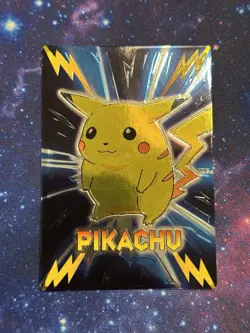 1999 Pokemon Meiji Promo Foil Japanese Embossed Pikachu LP - Image 2