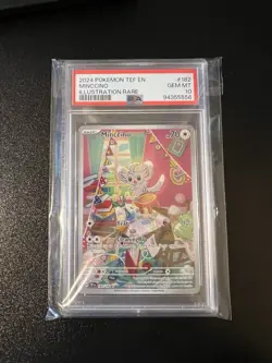 2024 POKEMON TEMPORAL FORCES MINCCINO ILLUSTRATION RARE 182/162 GEM MINT PSA 10 - Image 3