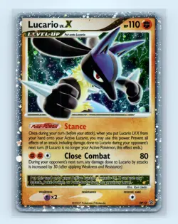 Pokemon tcg Diamond and Pearl Promos Lucario LV.X Lightly played - Image 1