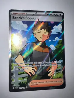 Pokemon Brock's Scouting 179/159 Sv09: Journey Together Holo Mint - Image 1