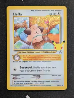 Cleffa 20/111 Celebrations: Classic Collection Pokemon NM Holo - Image 1