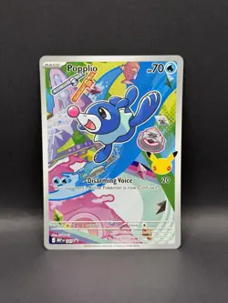 Popplio 045 BLACK STAR PROMO HOLO First Partner Illustration Collection Pokemon - Image 5