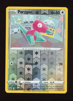 [NM] Reverse Holo Porygon Chilling Reign 116/198 Pokemon TCG - Image 1
