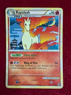 Pokemon TCG Rapidash Holo 8/102, Triumphant (LP) - Image 1