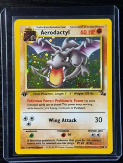 Pokemon TCG GOLD STAMP Aerodactyl Prerelease Promo Holo Foil Near Mint European - Image 4