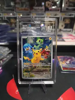 Pikachu #27 TAG 8.5 Pokemon TCG Black Star Promo Paldea Evolved Promo - Image 1
