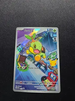 Partial CRIMP Error Pokemon Turtwig 040 - First Partners Black Star Promo - Image 1