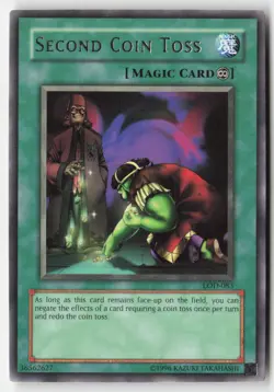 Yugioh - Second Coin Toss LOD-083 Unlimited - Legacy of Darkness - Image 1