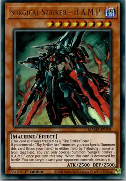 Yugioh Surgical Striker - H.A.M.P. MAMA-EN001 1st Edition Ultra Rare NM - Image 1