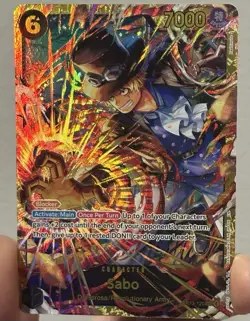 One Piece SABO Carrying On His Will, OP13-120 Secret Rare SEC English NM - Image 3
