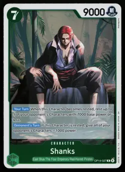 Shanks OP14-027 Rare The Azure Sea's Seven One Piece Near Mint - Image 1