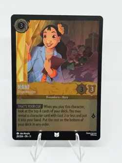 Disney Lorcana Winterspell NANI Stage Manager COLD FOIL Uncommon #20/204 - Image 1
