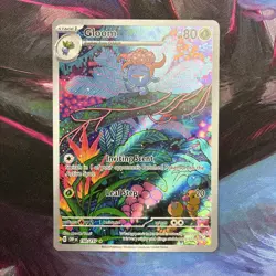 Pokemon Gloom Card 198/197 SV03 Obsidian Flames Holo Rare TCG Illustration - Image 2