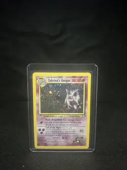 Pokemon TCG Sabrina's Gengar Gym Challenge Holo Rare 14/132 Unlimited Card, LP - Image 1
