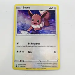 Pokemon Eevee SWSH127 SWSH Sword & Shield Black Star Promo Holo Card Swirl 2021 - Image 1