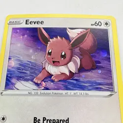 Pokemon Eevee SWSH127 SWSH Sword & Shield Black Star Promo Holo Card Swirl 2021 - Image 3