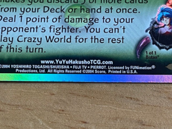 Lot of 3 Yu Yu Hakusho TCG CCG P2 Crazy World Gateway Promo Cards - Image 4