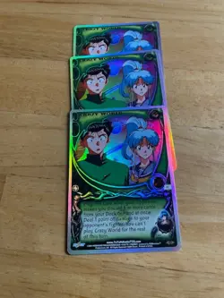 Lot of 3 Yu Yu Hakusho TCG CCG P2 Crazy World Gateway Promo Cards - Image 5