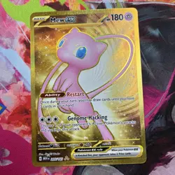 Mew EX 151 Gold Metal Card 205/165 SV: Scarlet & Violet Promo Card | NM - Image 1