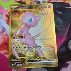 Mew EX 151 Gold Metal Card 205/165 SV: Scarlet & Violet Promo Card | NM - Image 2