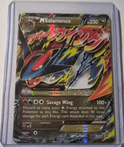 Pokemon M Salamence EX Mega Promo Holo Card English XY171 XY Dragon - Image 1