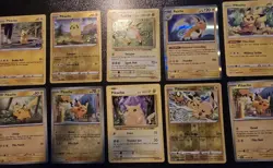 10 Pikachu & Riachu Pokemon Cards - Image 1
