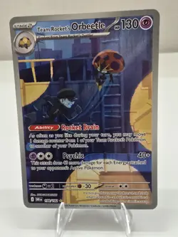 Pokemon Card TCG: Team Rocket's Orbeetle 198/182 Sv10: Destined Rivals Rare Holo - Image 1